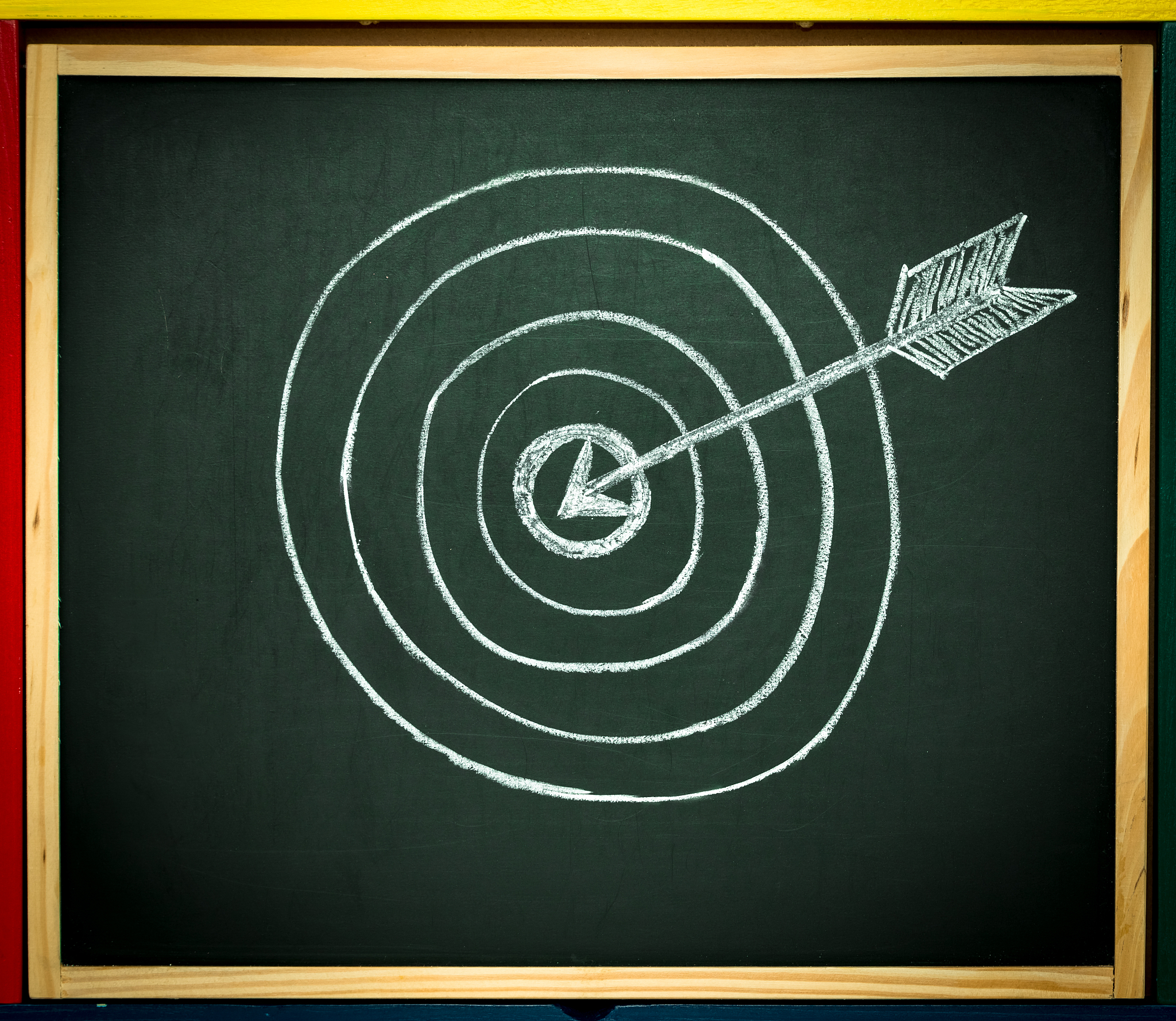 arrow in the center.