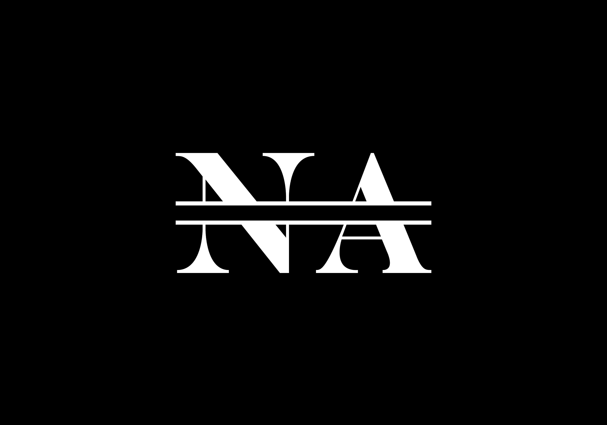initial monogram letter n a logo design template