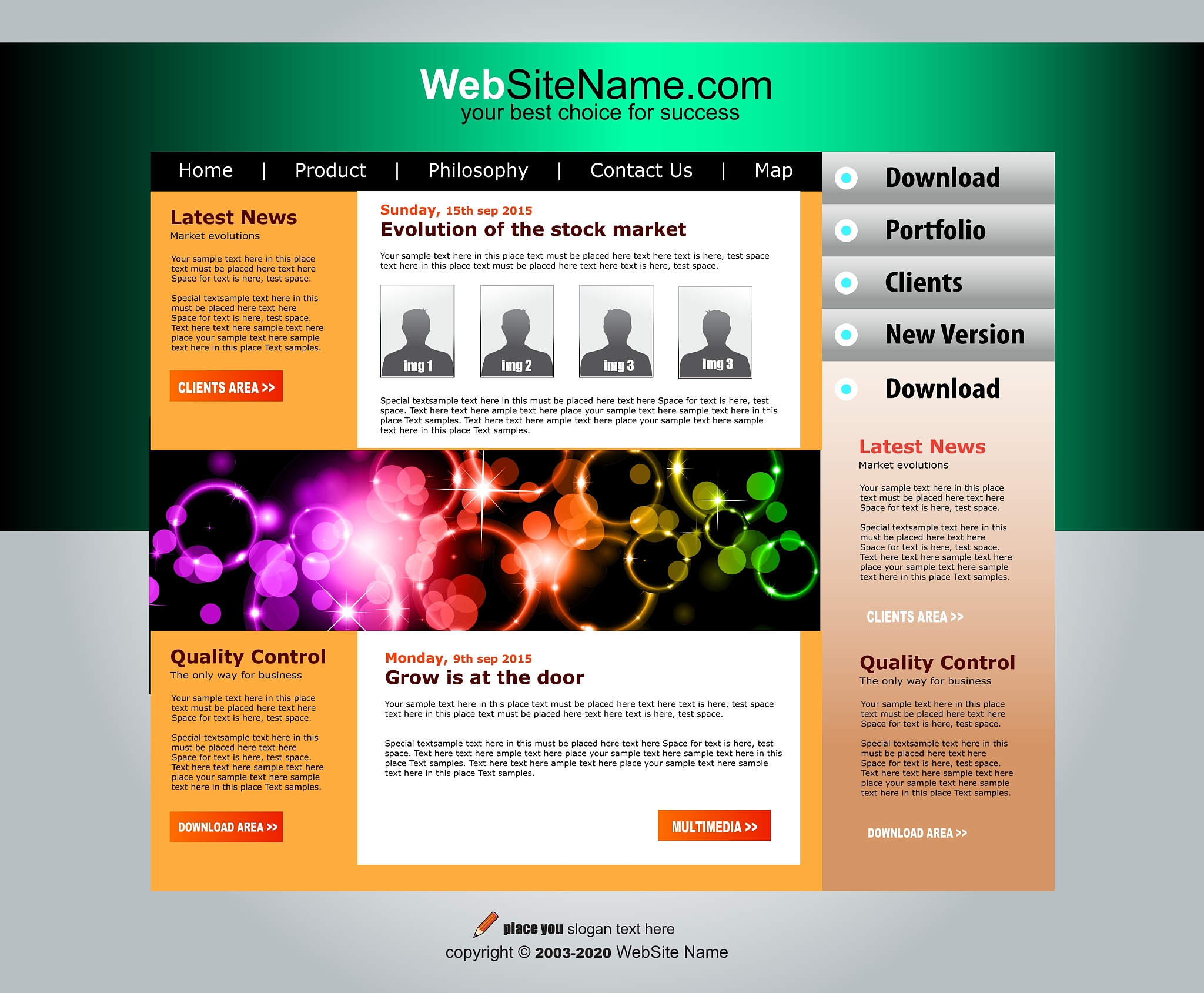 website template