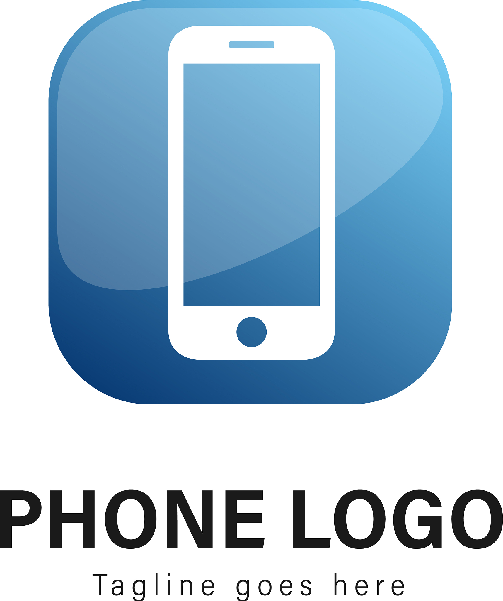smart phone logo template design smart phone logo