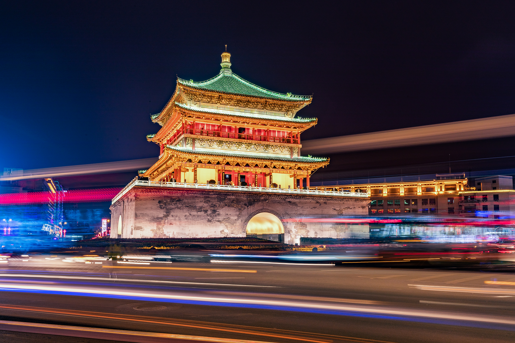西安钟楼夜景