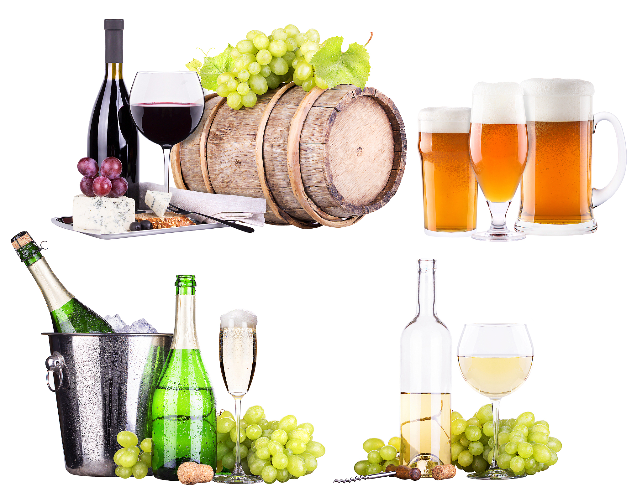 酒精饮料研究进展：分类、制造、营养及健康影响