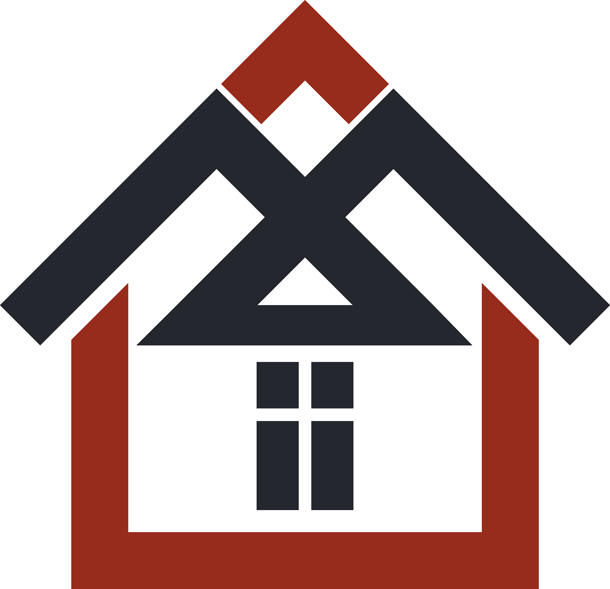 property developer stylish icon, estate agency corporate symbol.