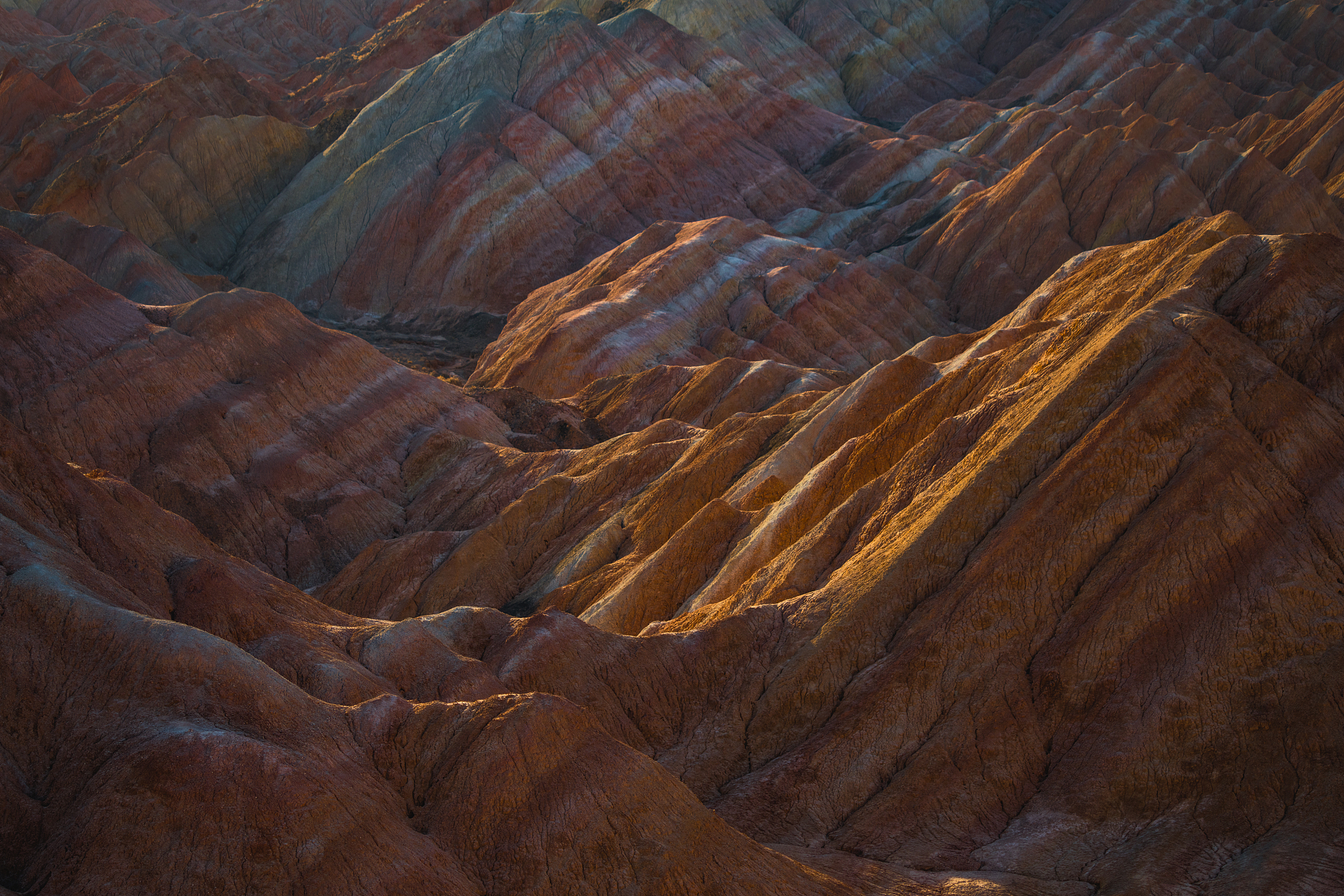 rainbow mountains, zhangye danxia geopark, china