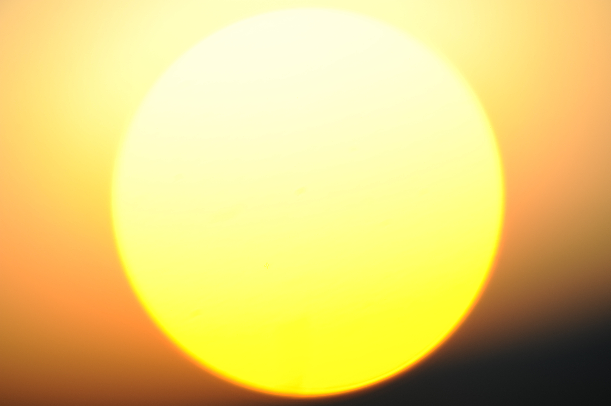 sun at sunset