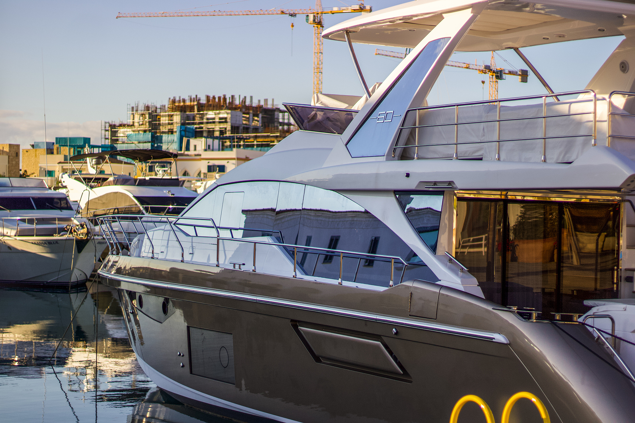 limassol, cyprus, modern boat, moored, marina,