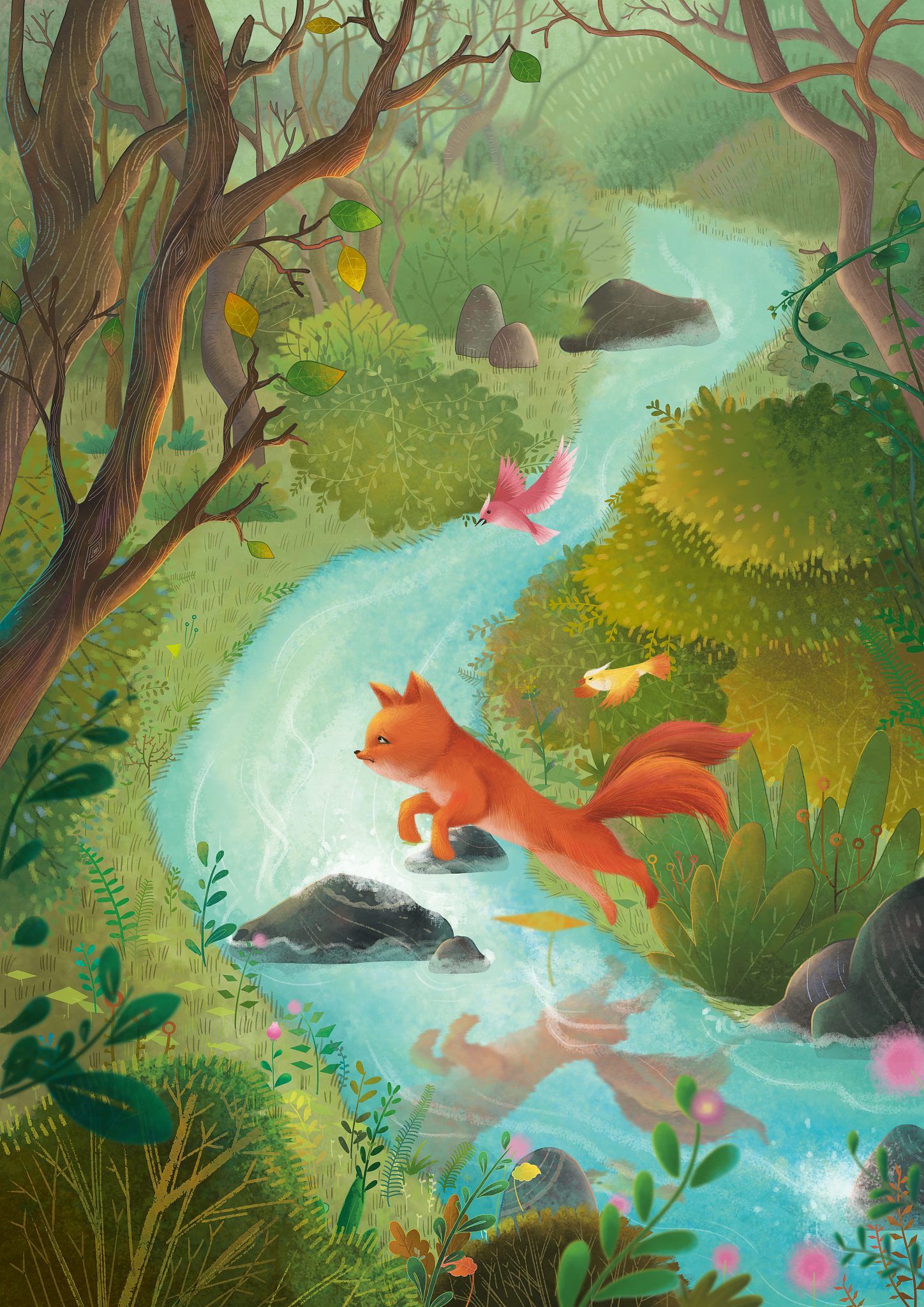 勇敢的冒险家与神秘宝藏：一个关于友谊和保护的童话故事