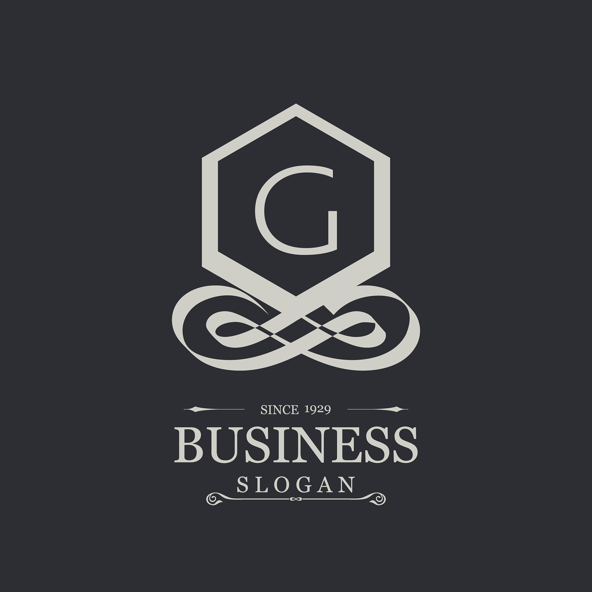 alphabetical logo design and typography