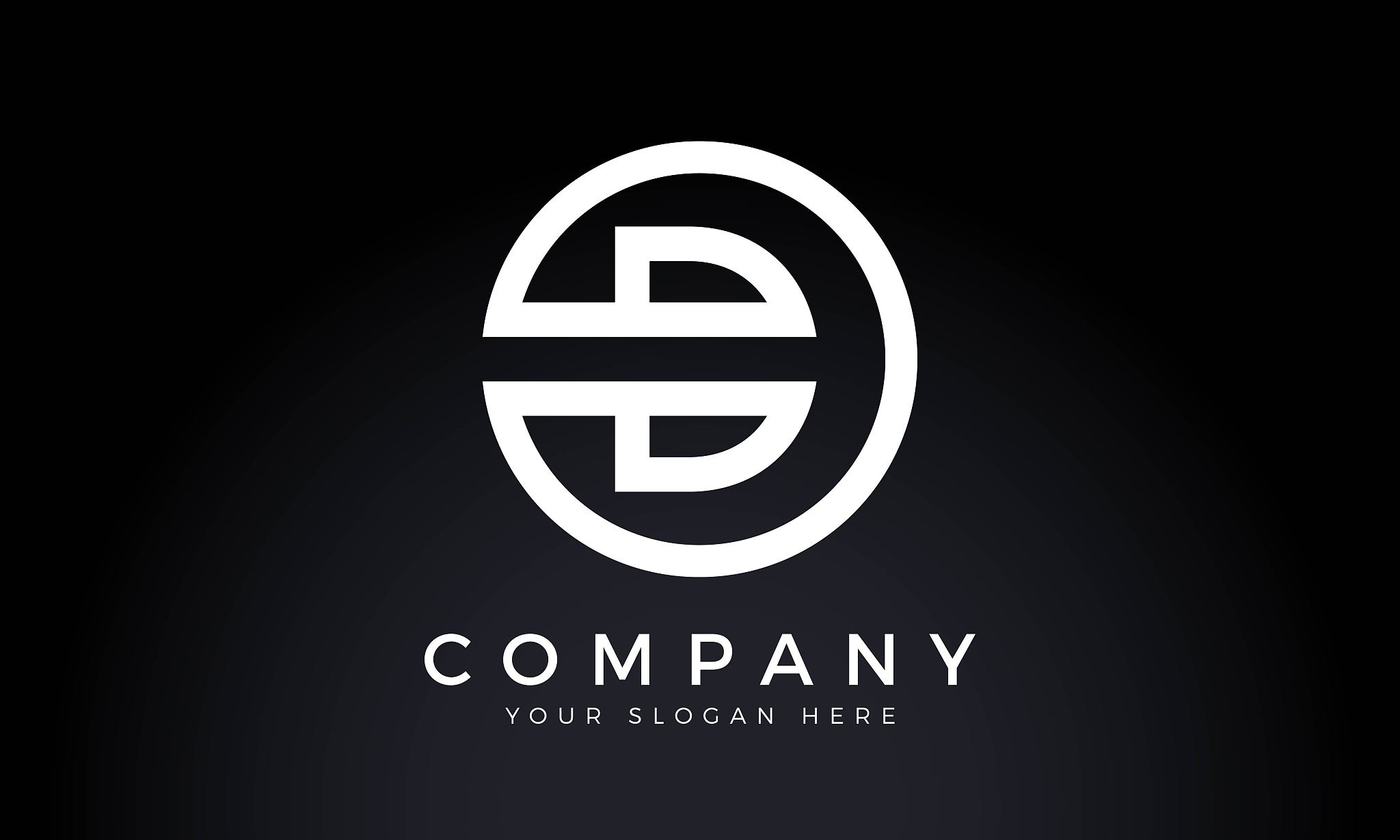 initial letter d logo with creative modern business typography v