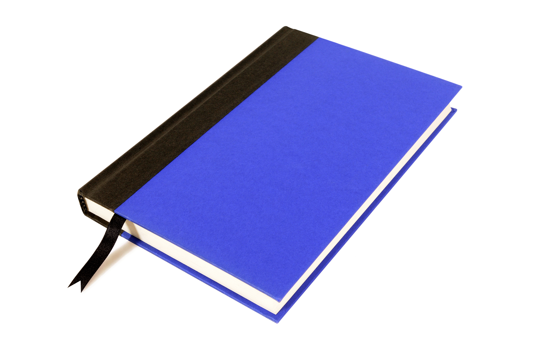 blue and black hardback book