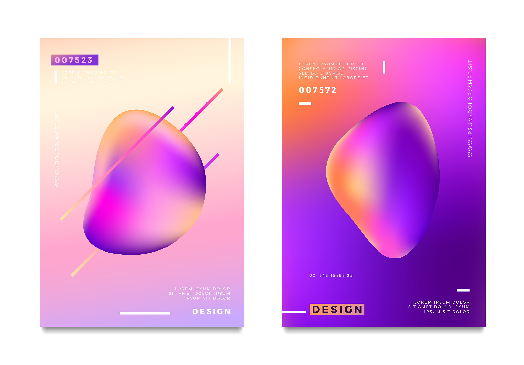 abstract gradient poster and cover design. colorful fluid liquid