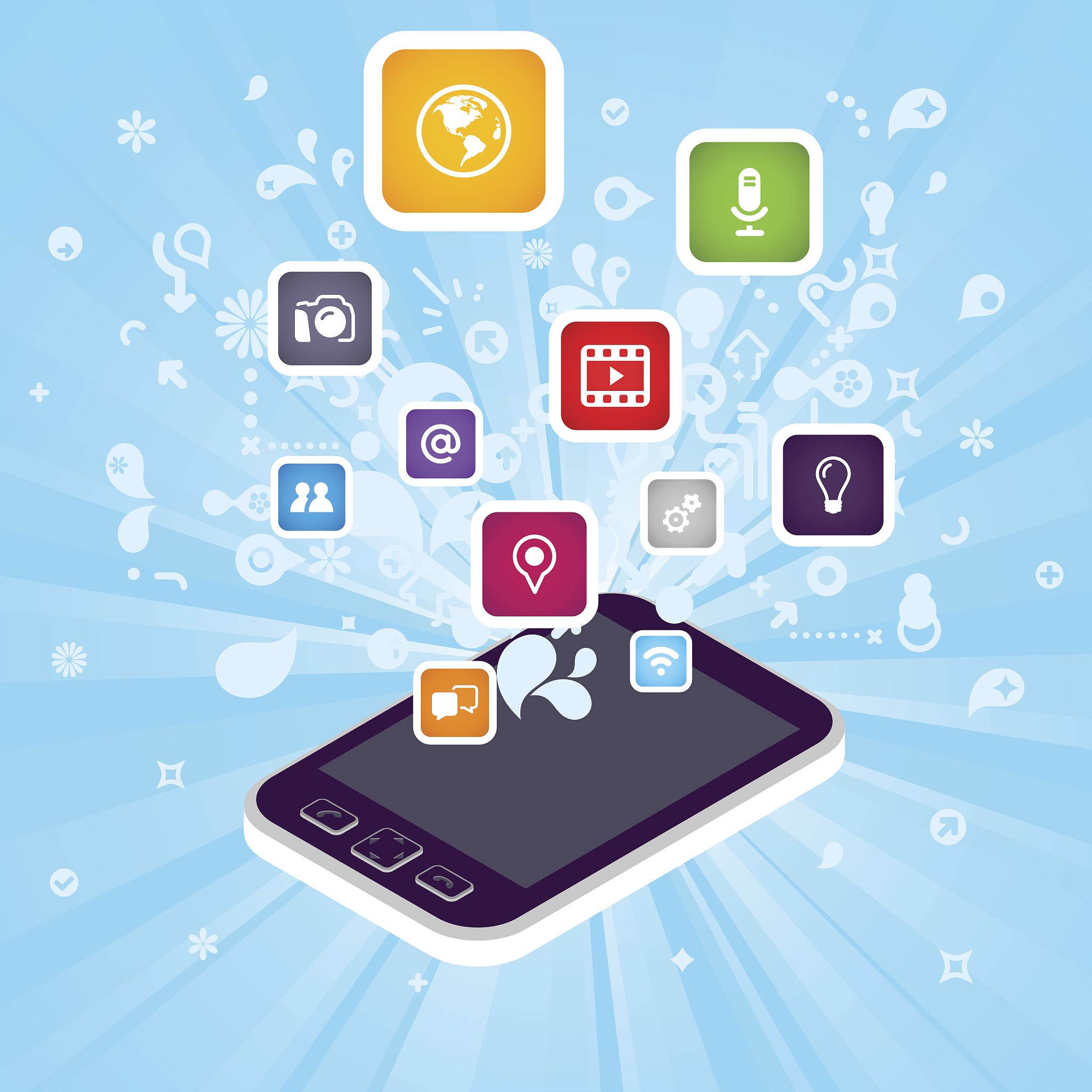 modern phone design - applications for the new media