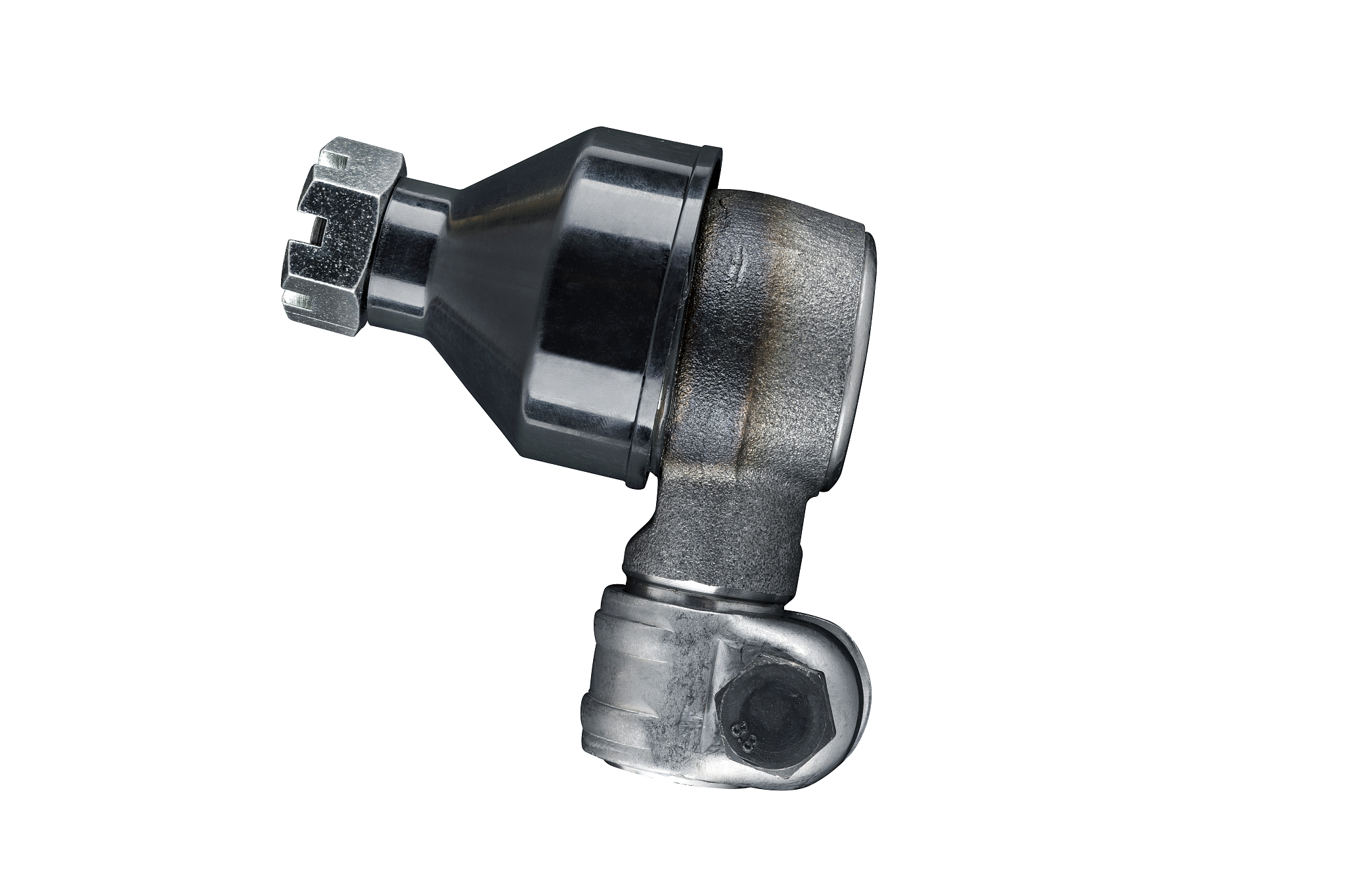 steering joint designed for tractor on white isolated background