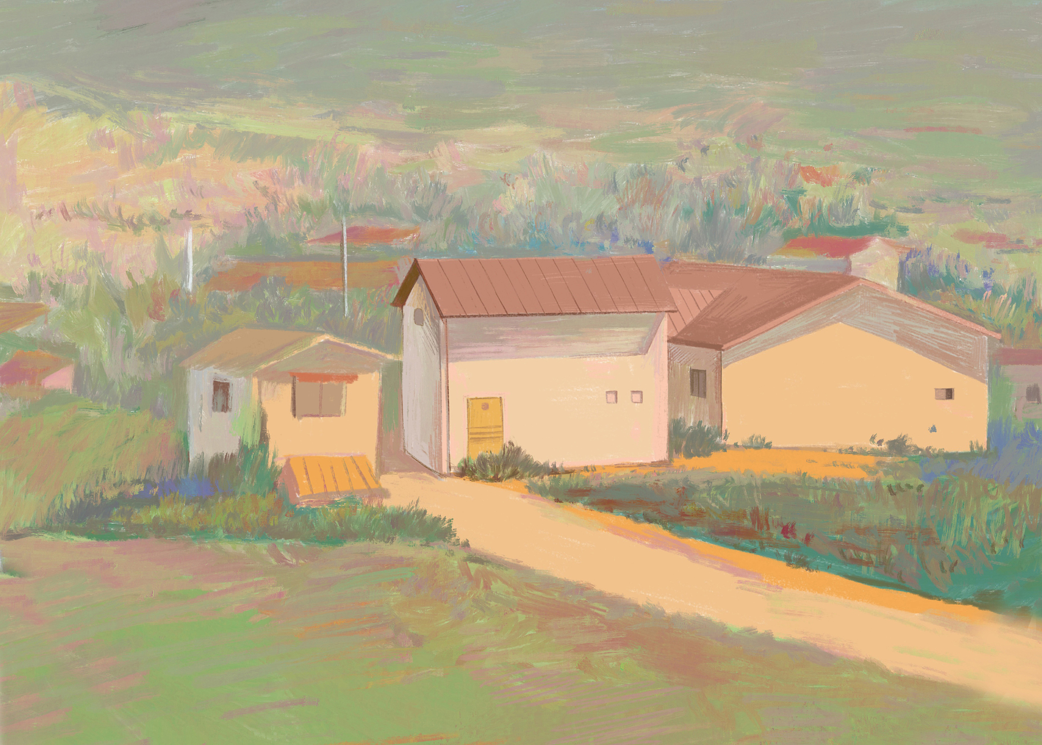 新农村油画创作目的：展现发展、传承文化、促进振兴