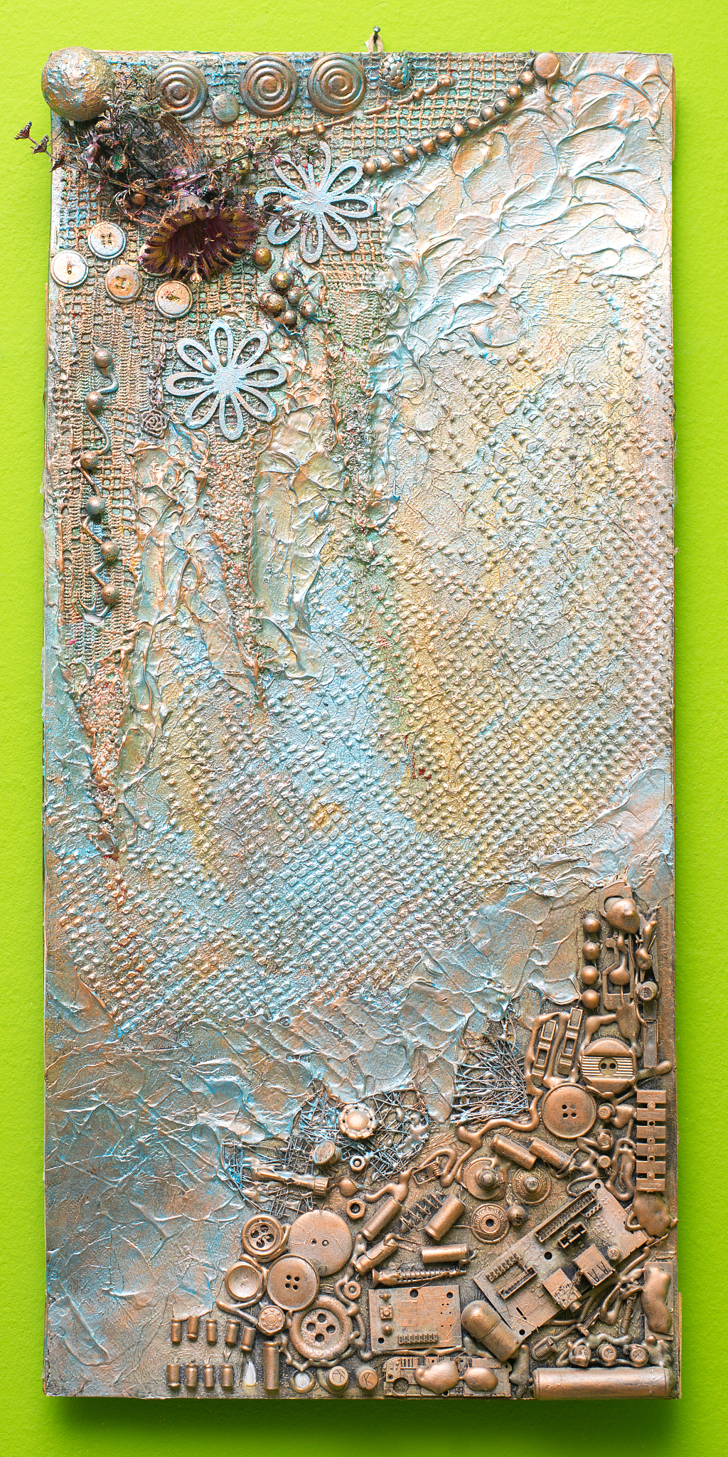 mixed art painting