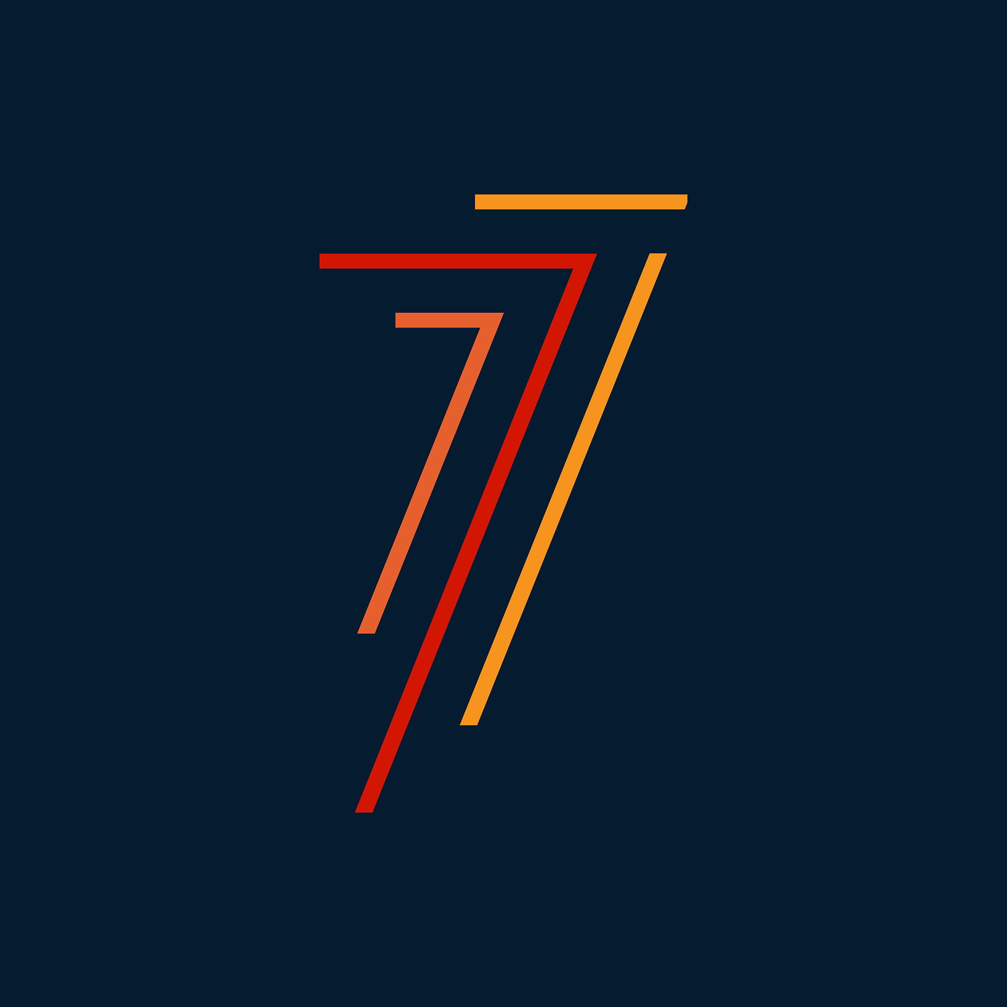 number seven vector numbers alphabet, modern dynamic flat design