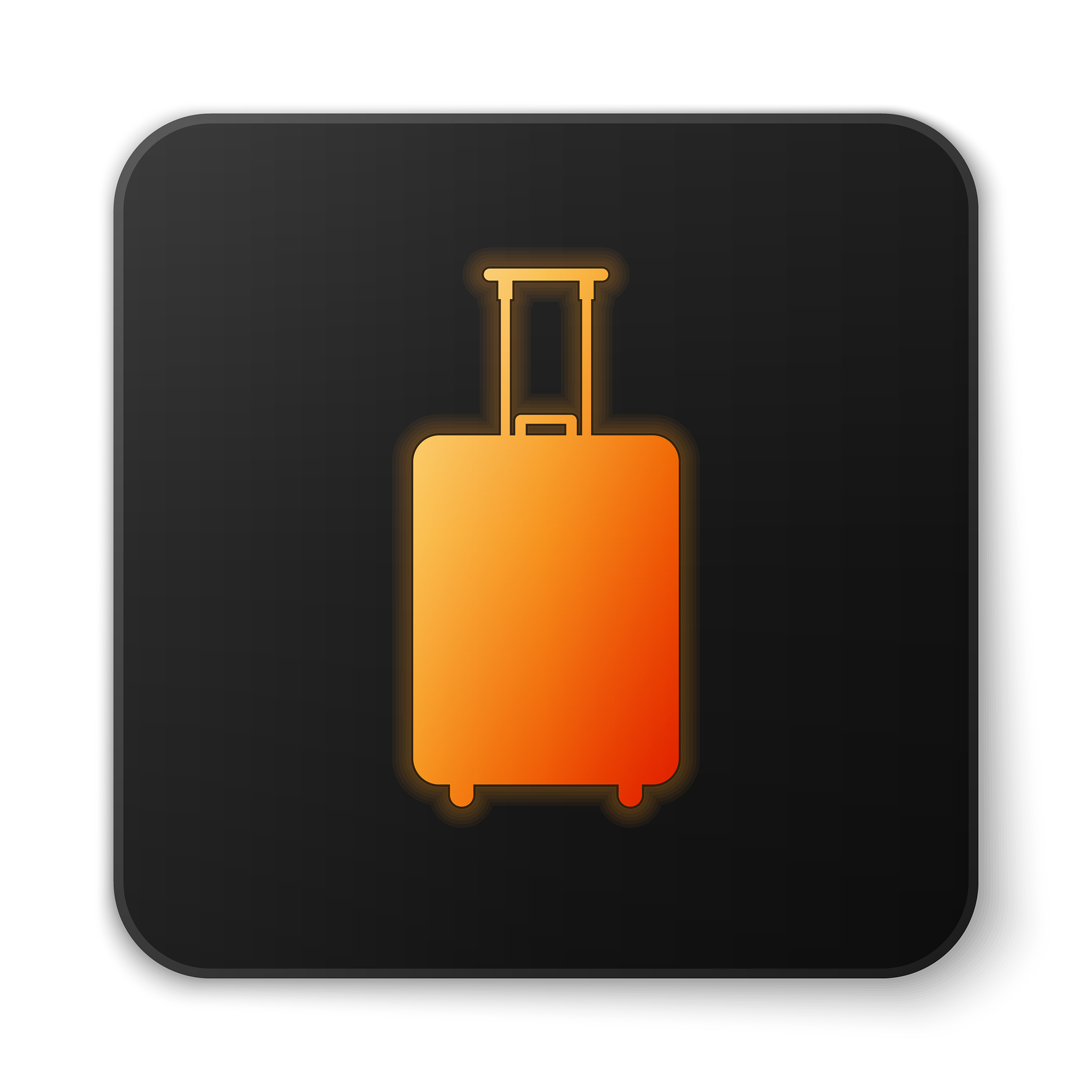 夸一下橙色行李杆