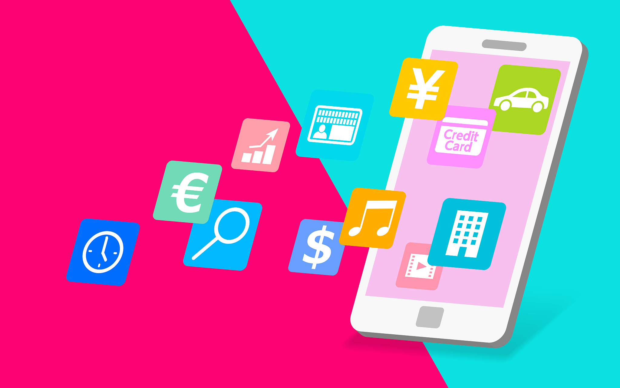 smartphone and app icon image