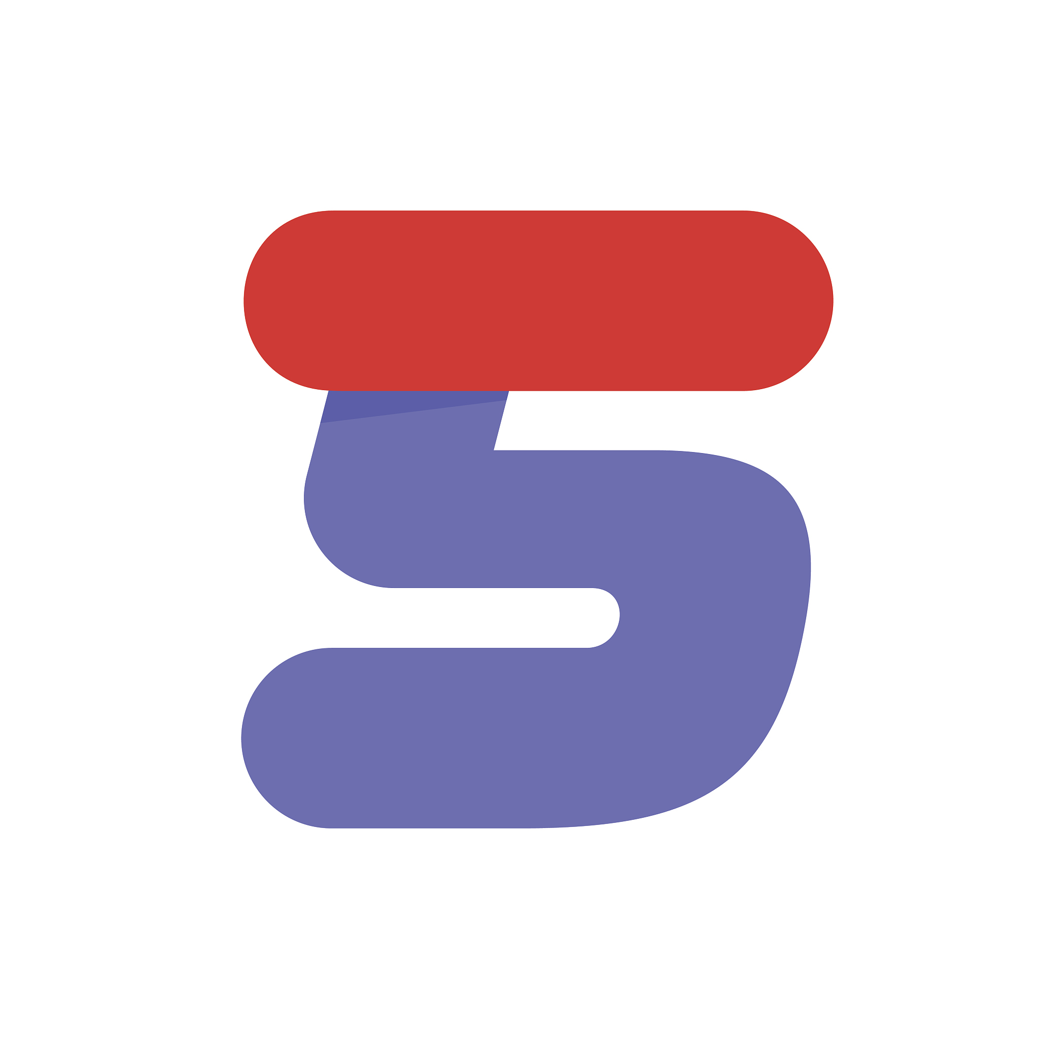 fast speed sport round number five icon.