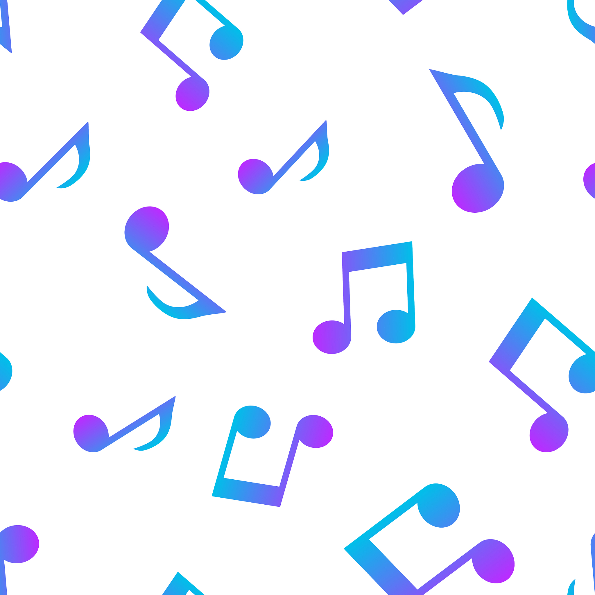 music note icon seamless pattern background