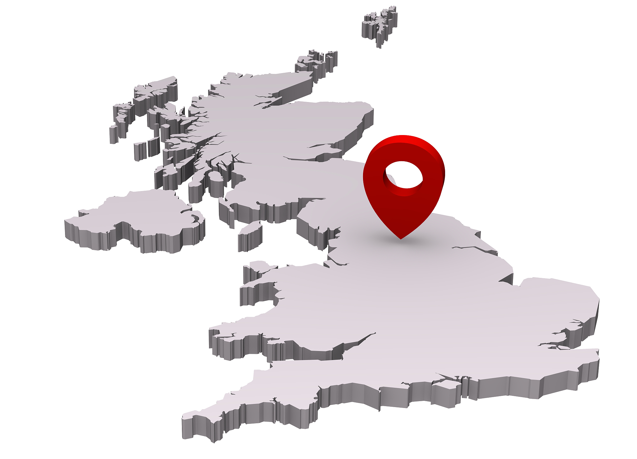 great britain map loacation marker