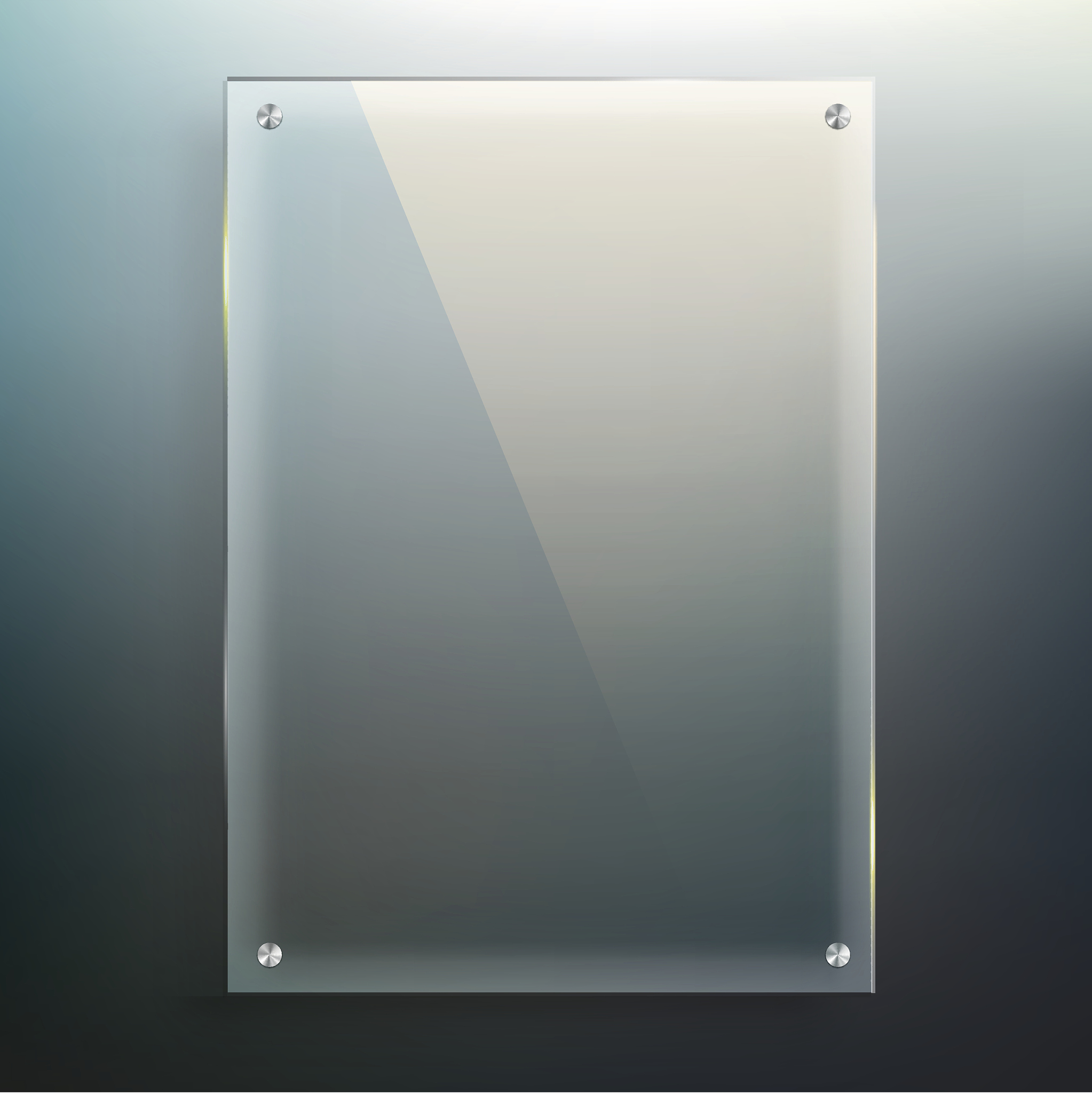 glass frame at blur background