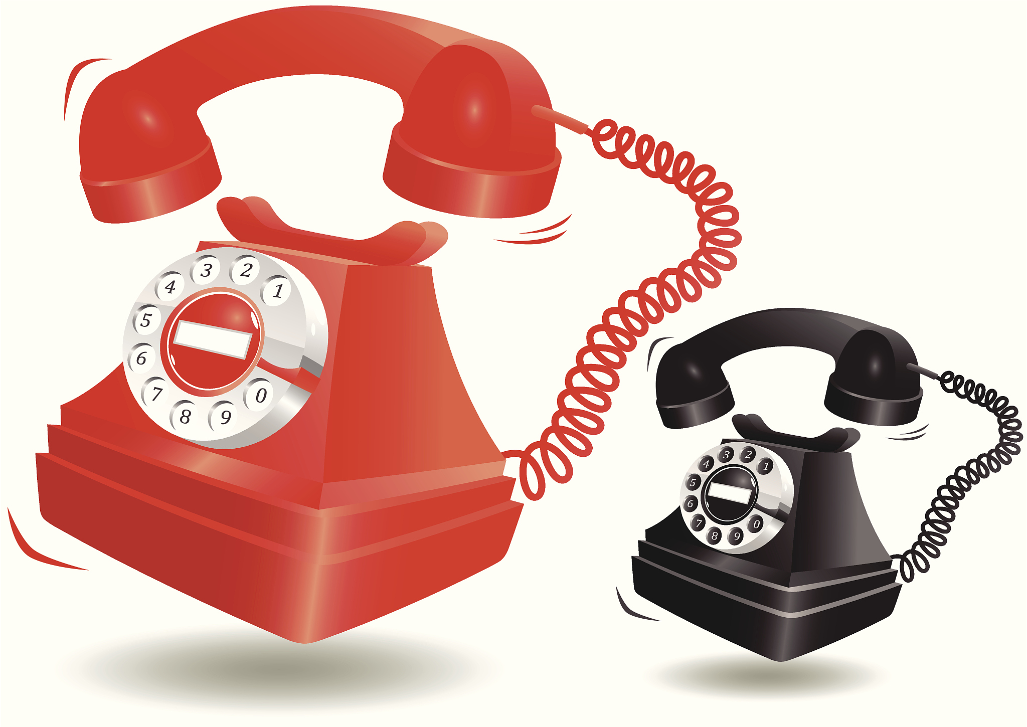 ringing old fashioned telephone