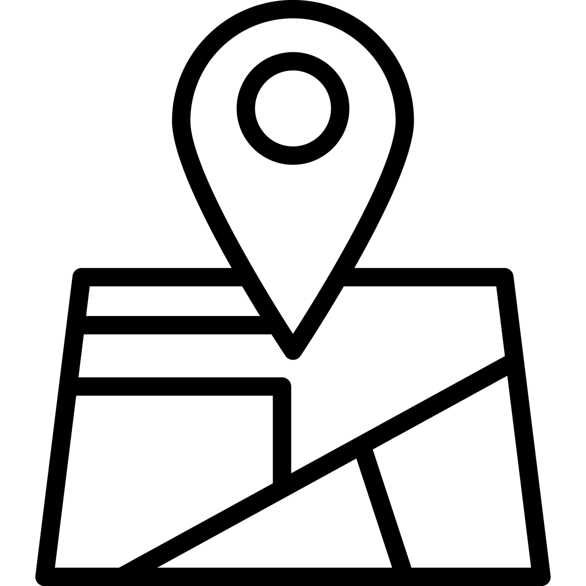 位置矢量图标设计插画