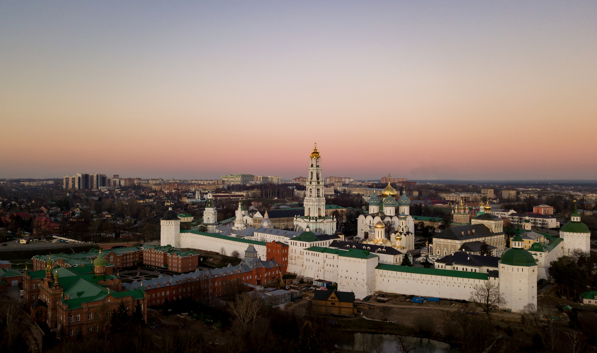 monastery in sergiev posad. attractions of the golden ring.