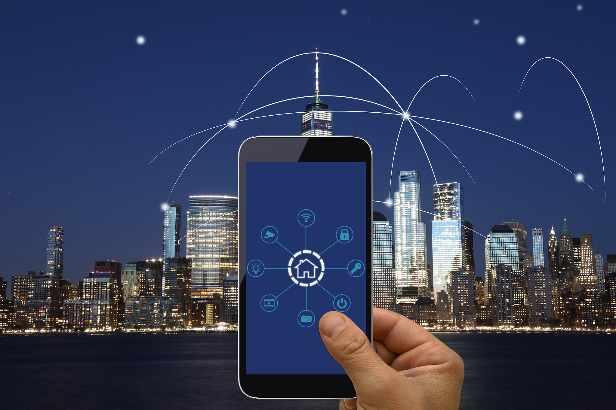 computer network connection smart city future internet technolog
