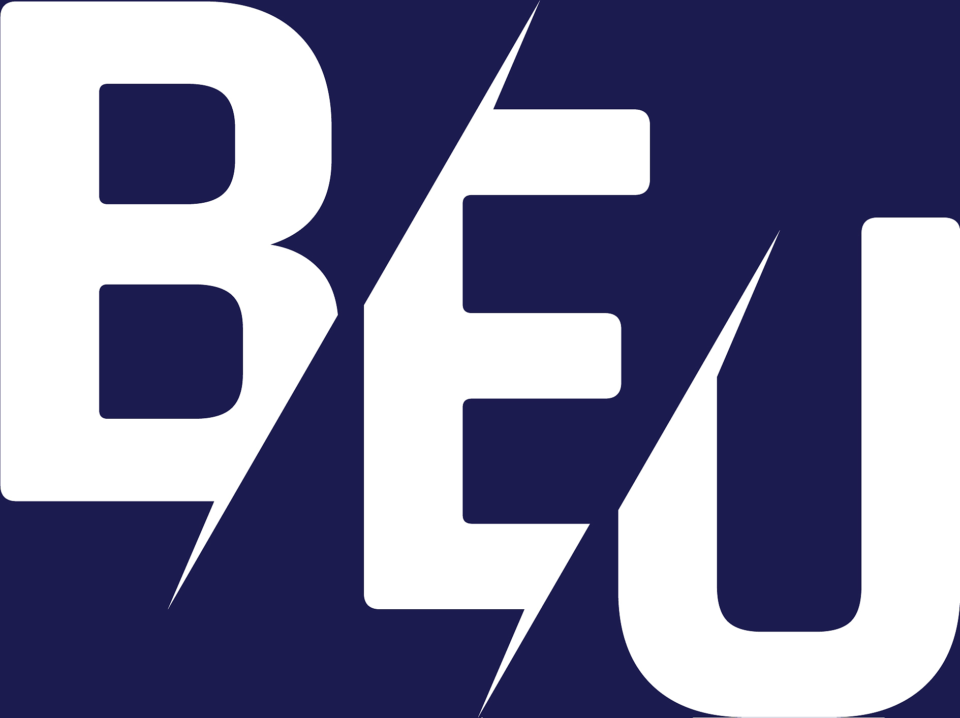 monogram letters initial logo design beu