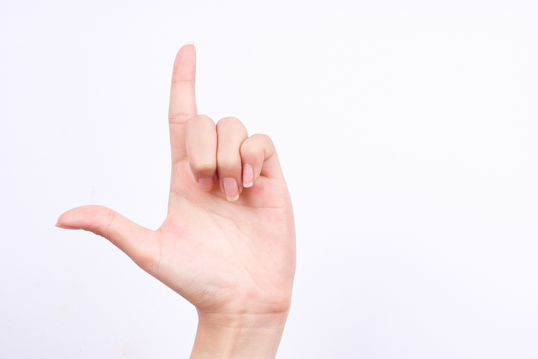 finger hand symbols  true alpha holding up the loser sign