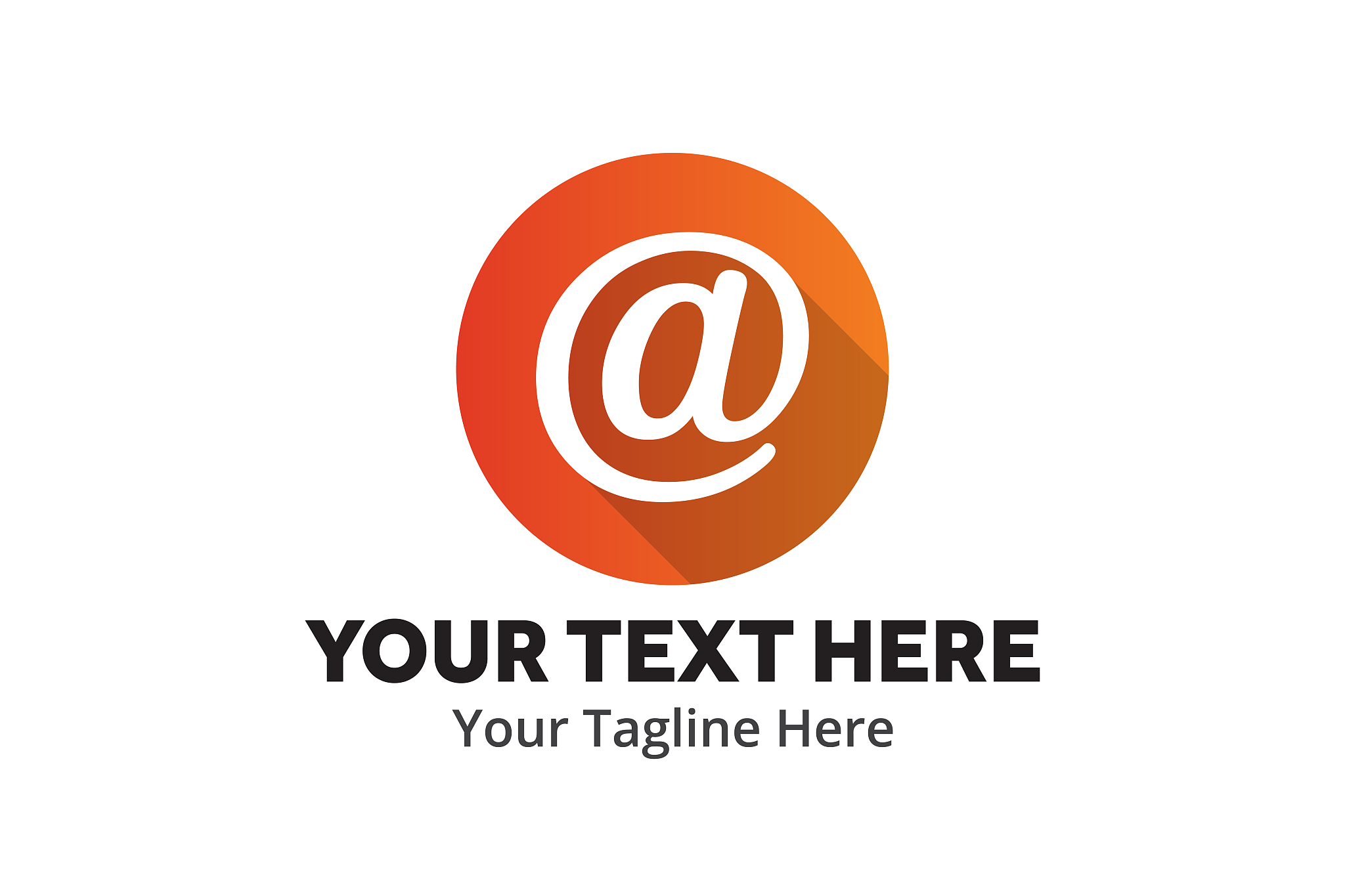 unique email message simple logo creative design in flat style w