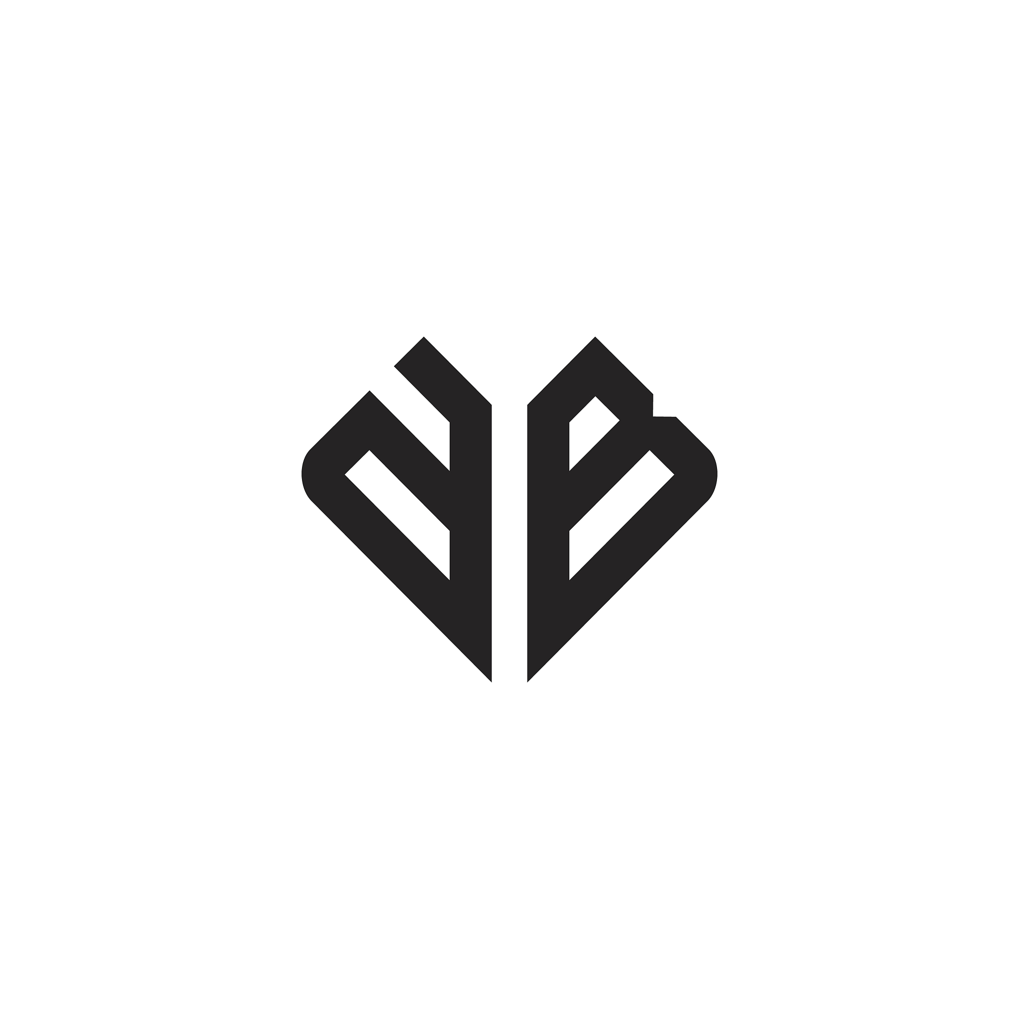 ab letter logo icon design template elements