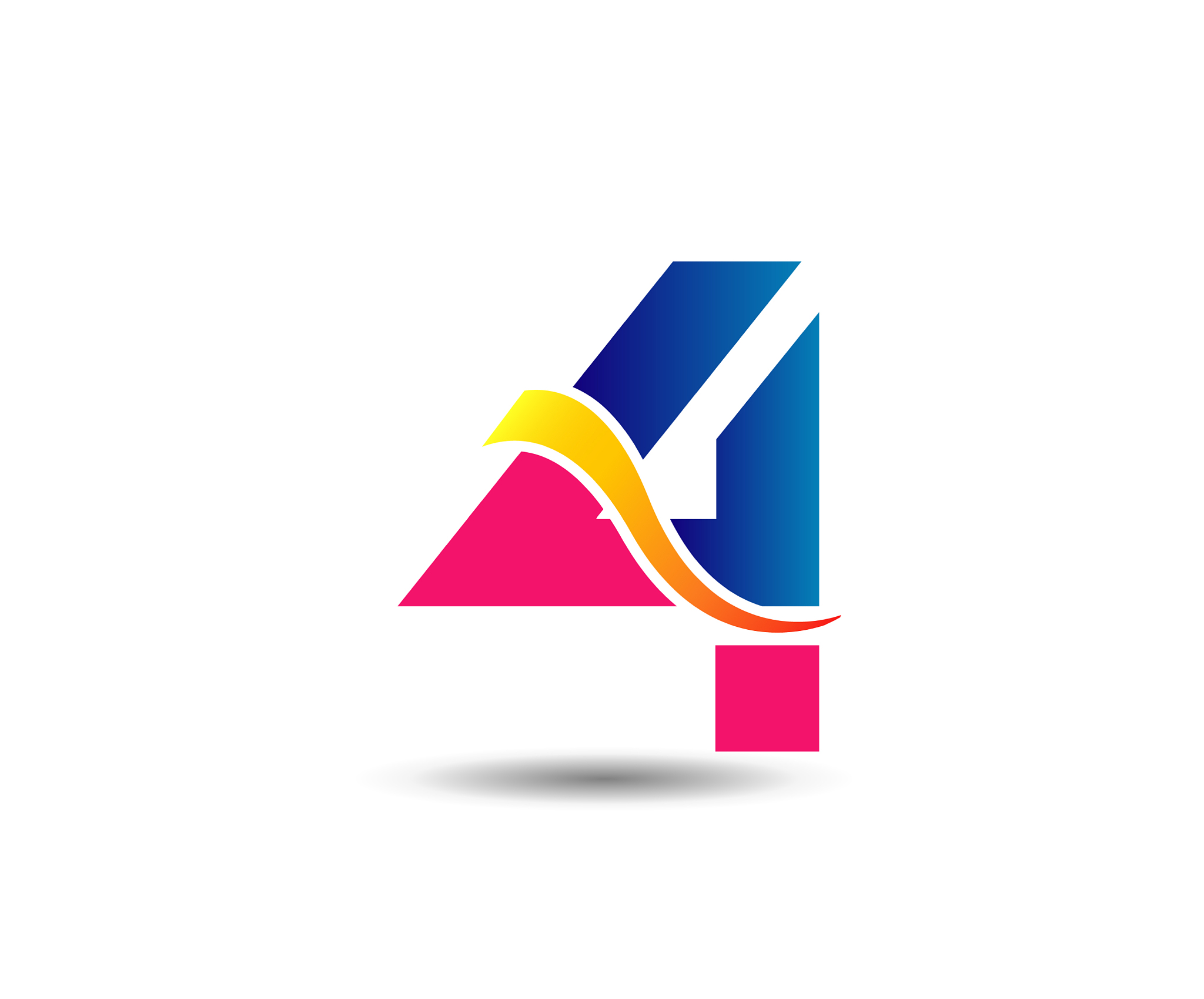 sign number 4 logo