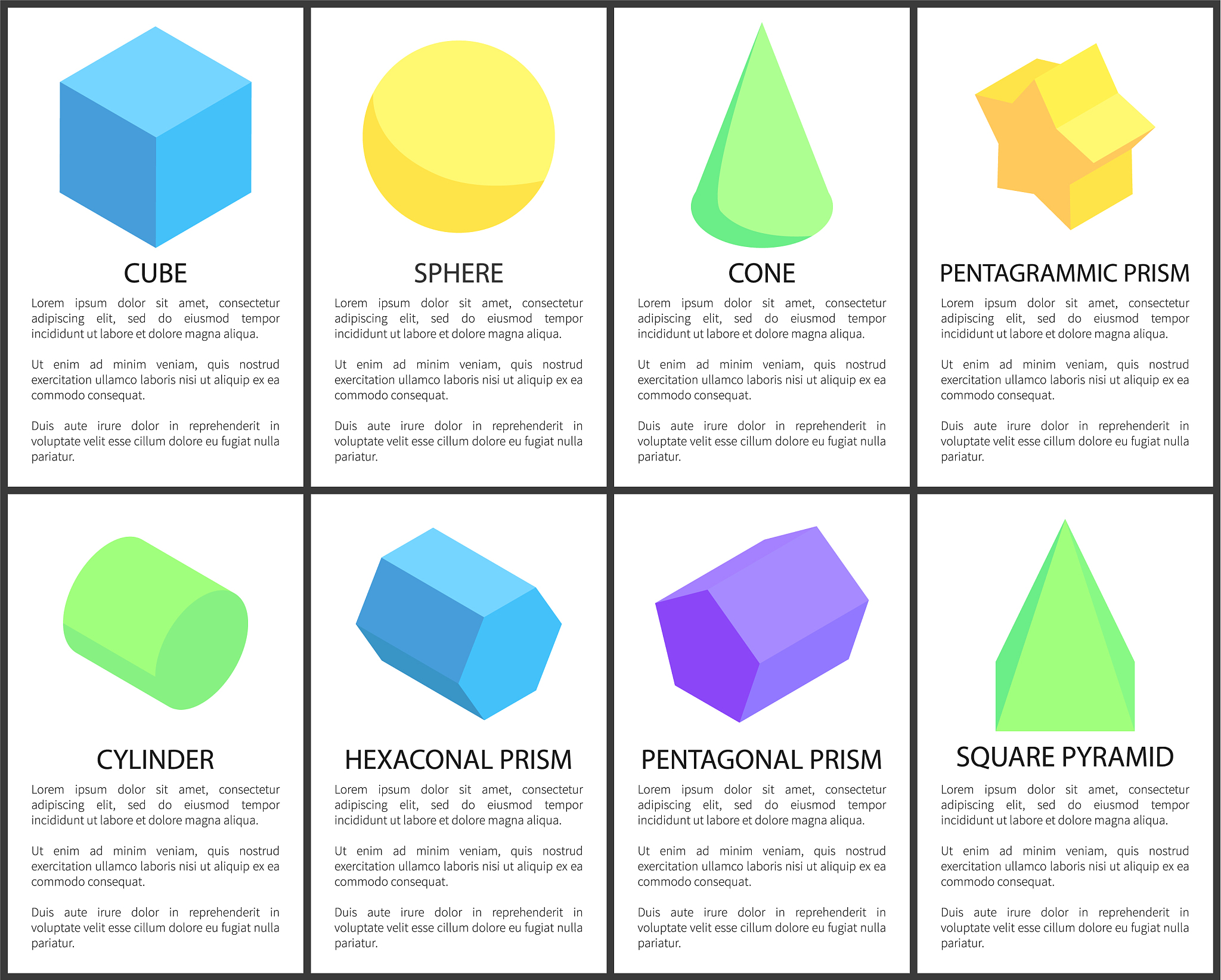 圆柱体和立方体体积、表面积计算公式 - 几何图形计算