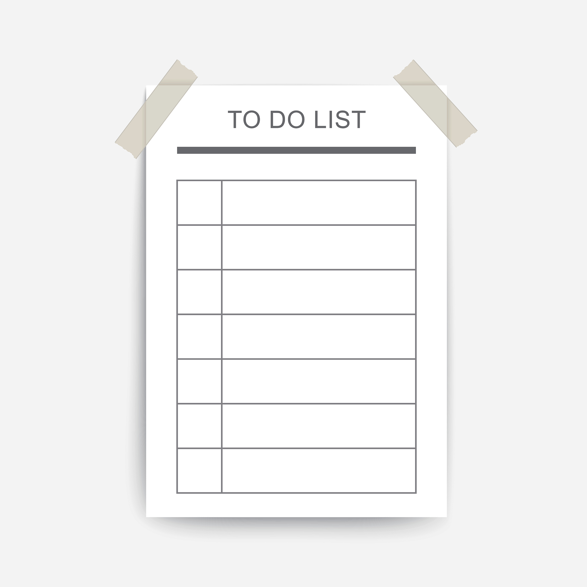 给我画一个5行5列的表格