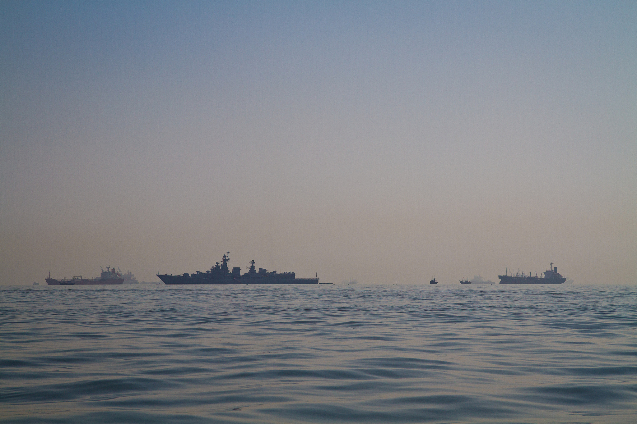 ships on sea