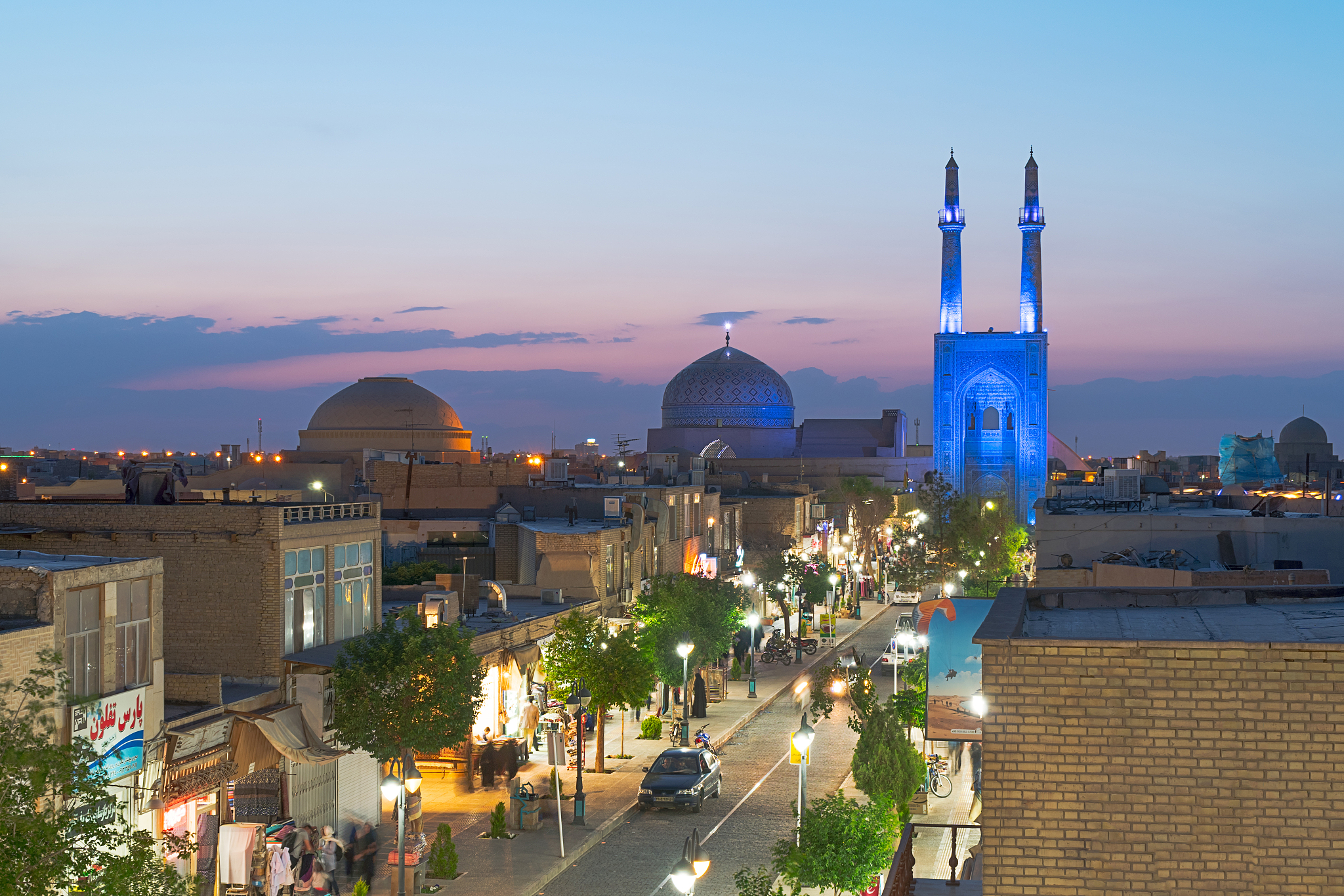 jameh mosque of yazd, iran