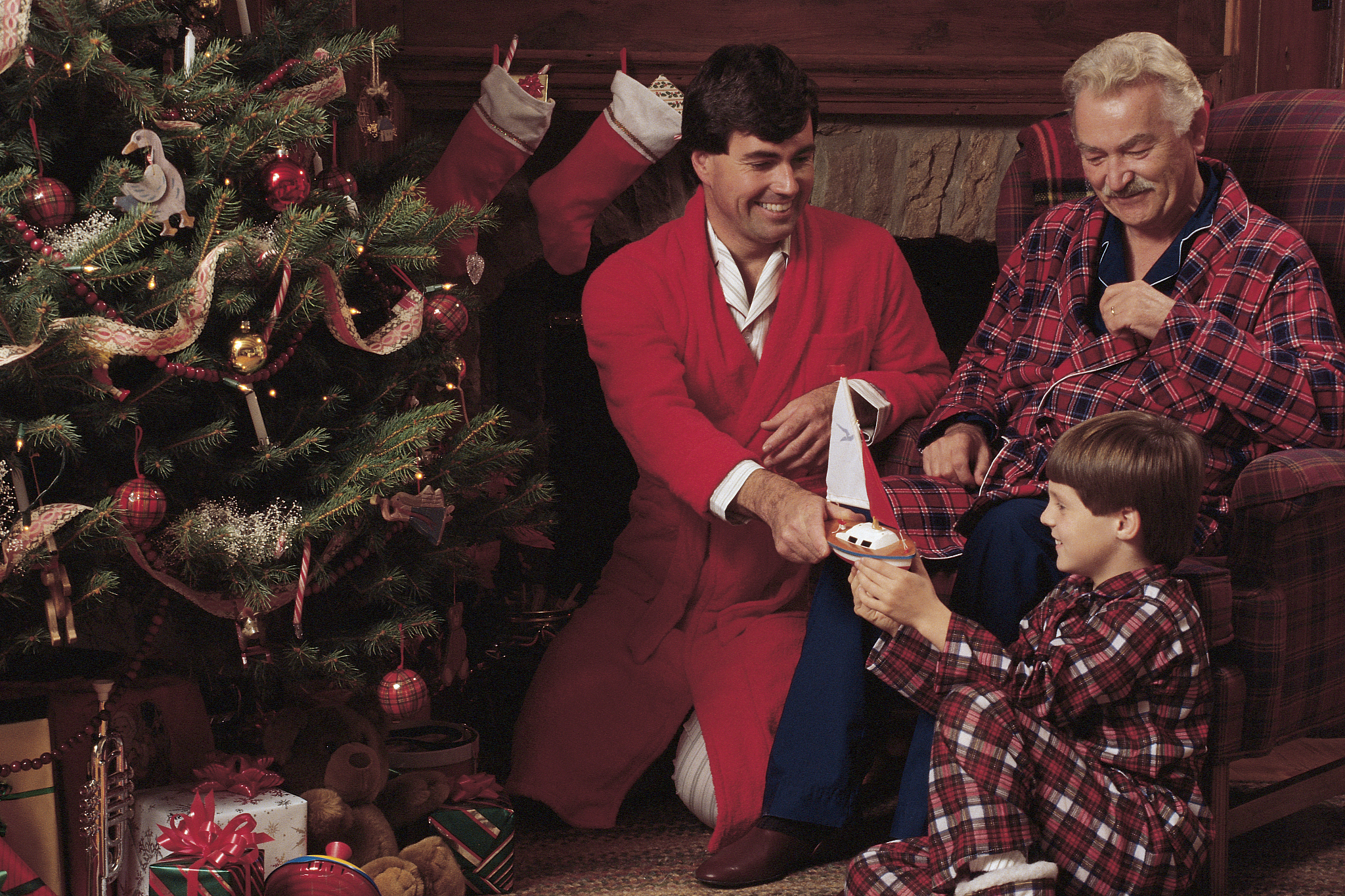 family at christmas