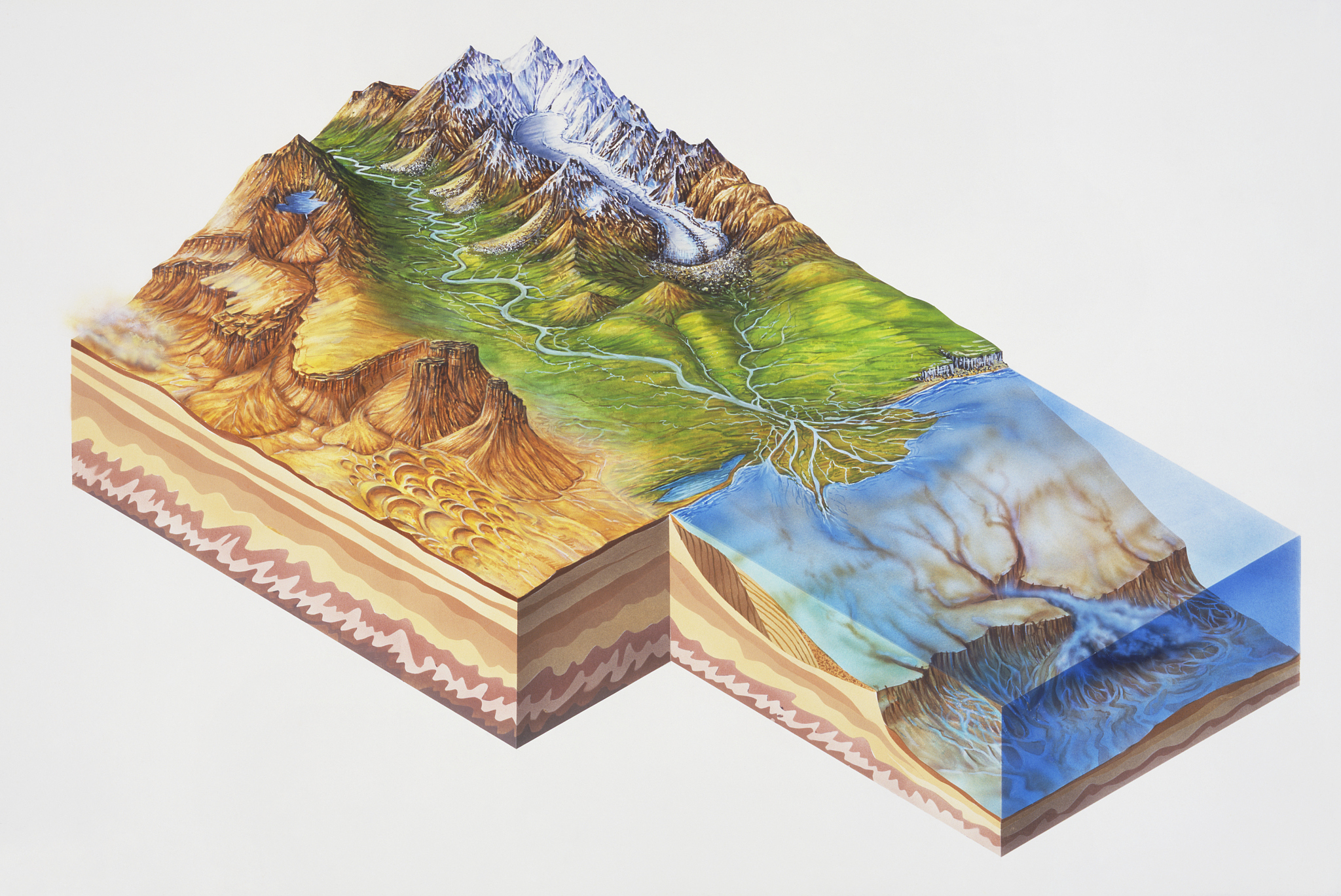 论述构造运动与地貌的相互作用