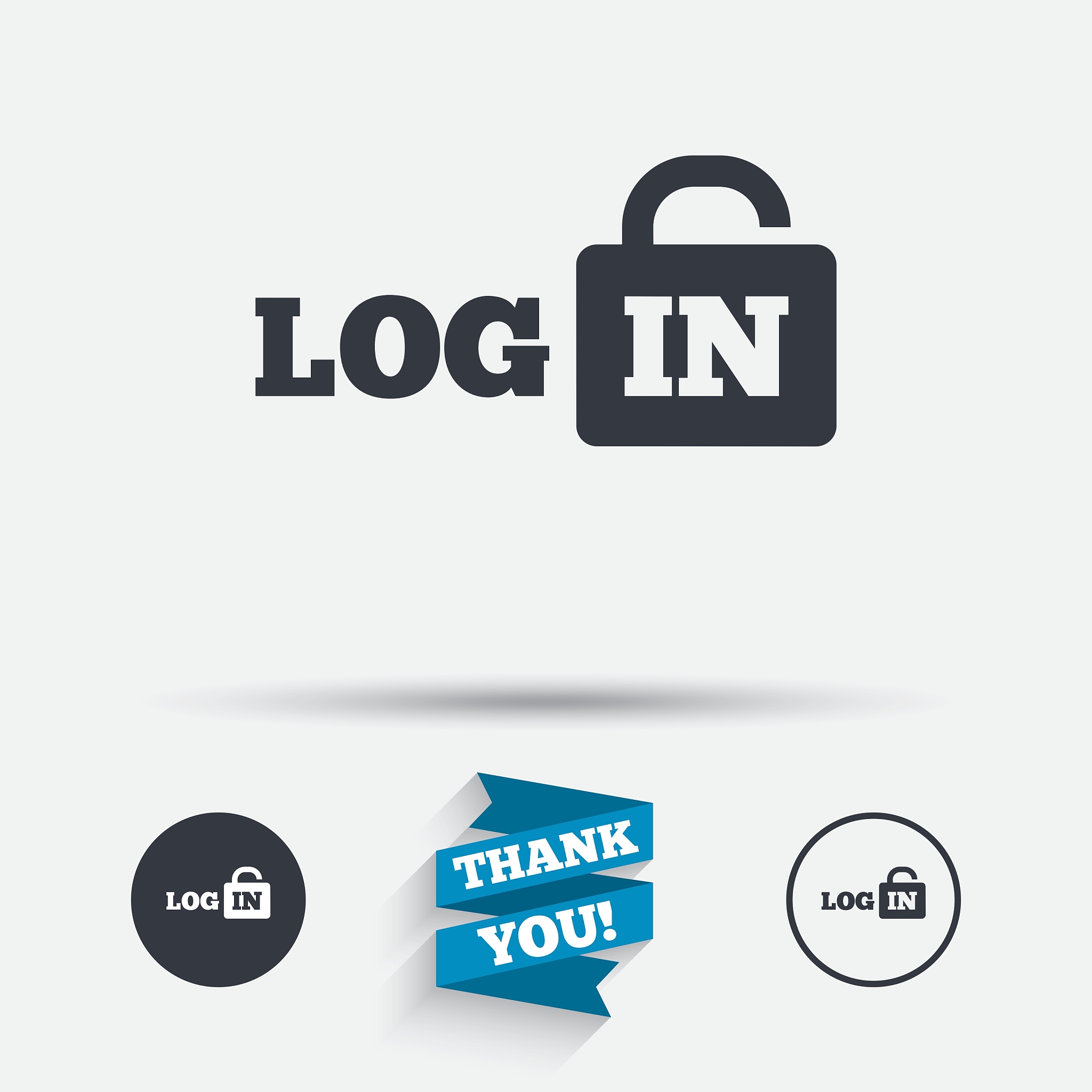 login sign icon sign in symbol lock