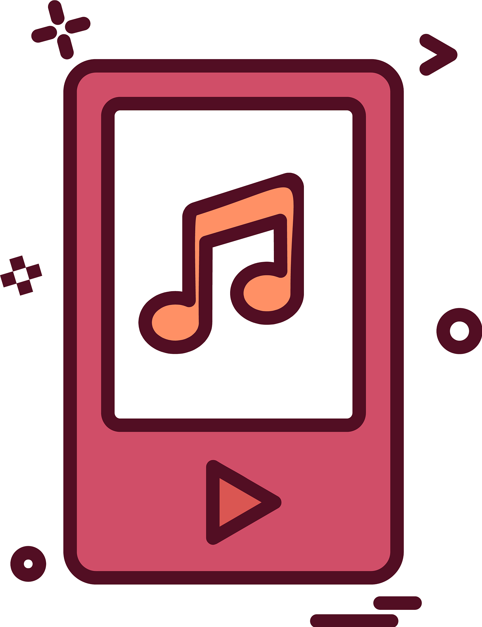 music player icon design