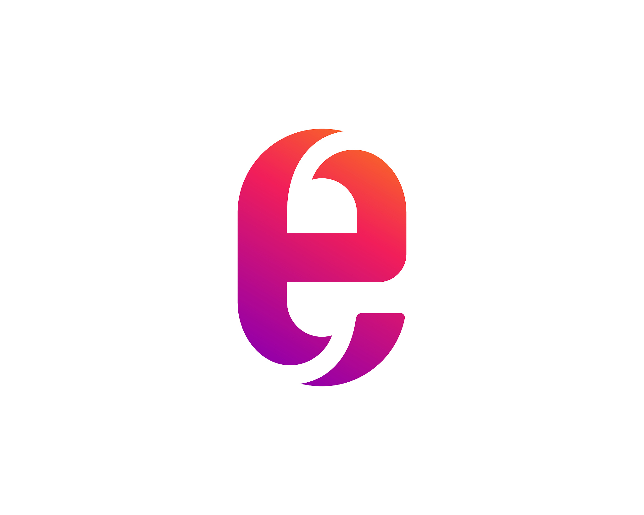 letter e icon