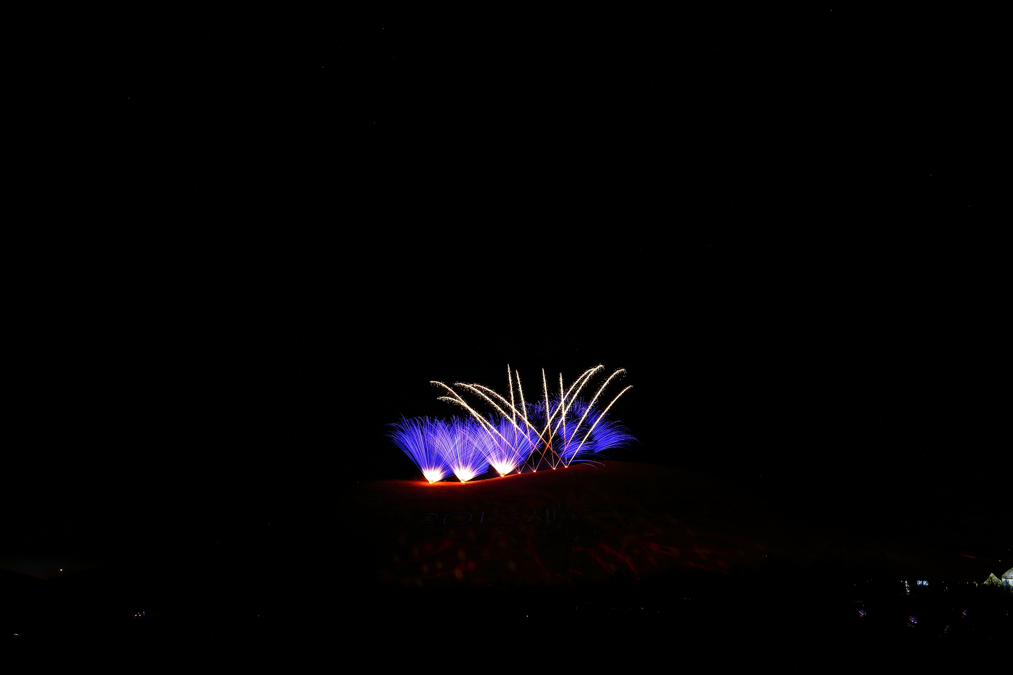 jeju bird star rise fire festival, fireworks, rise and burn