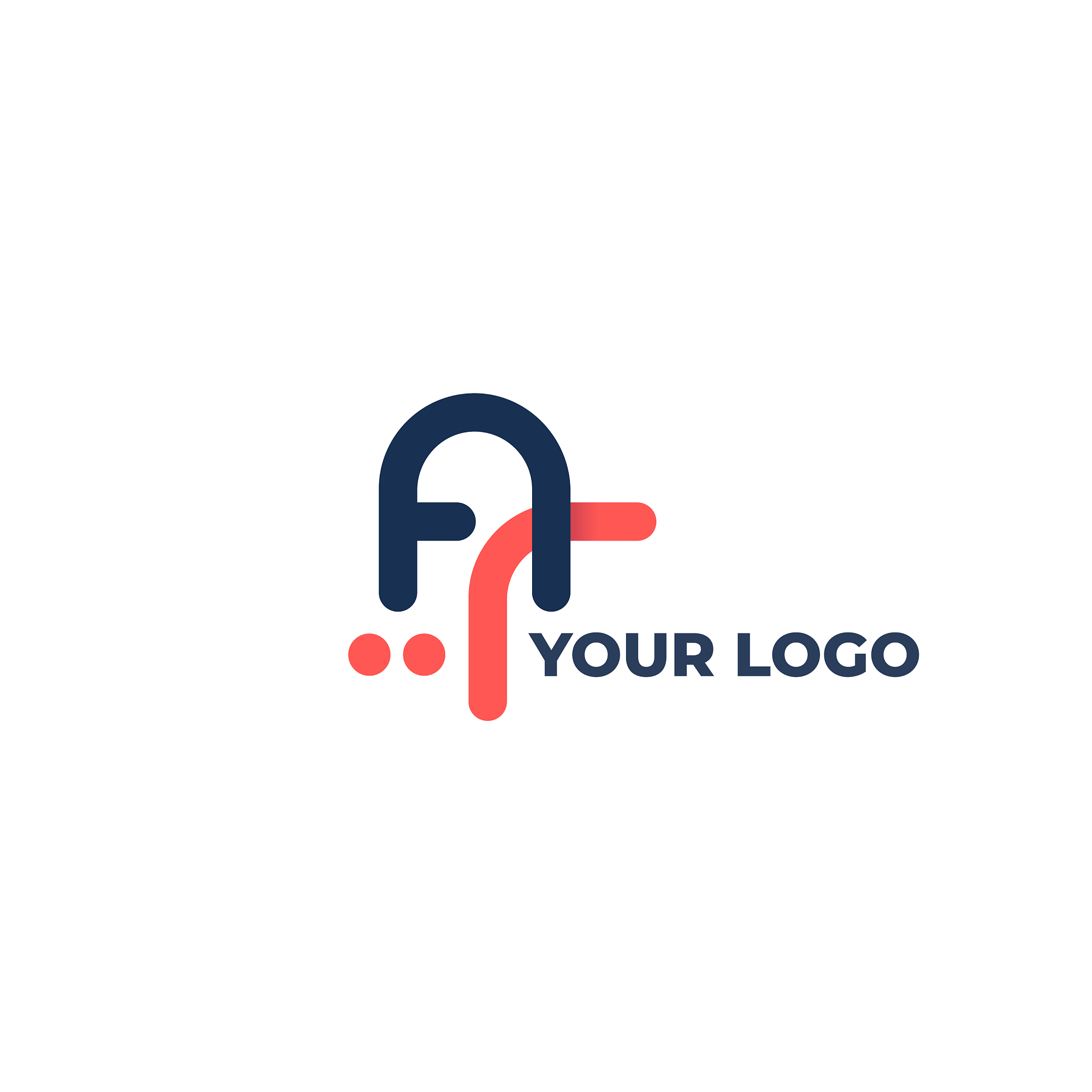ar letters logo design