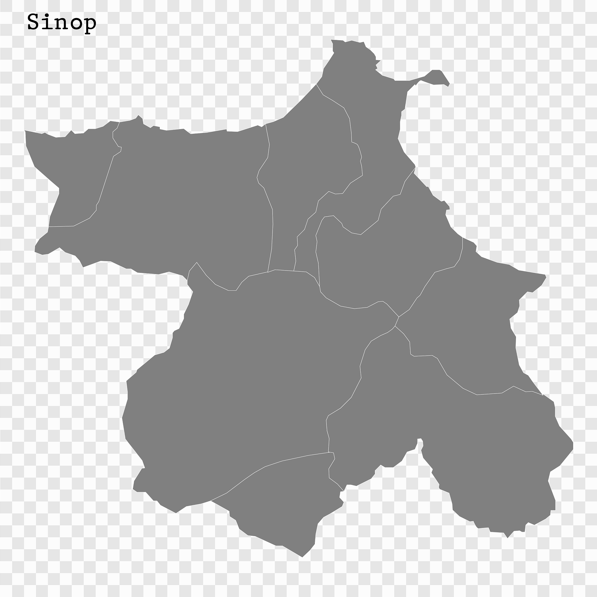 high quality map is a province turkey