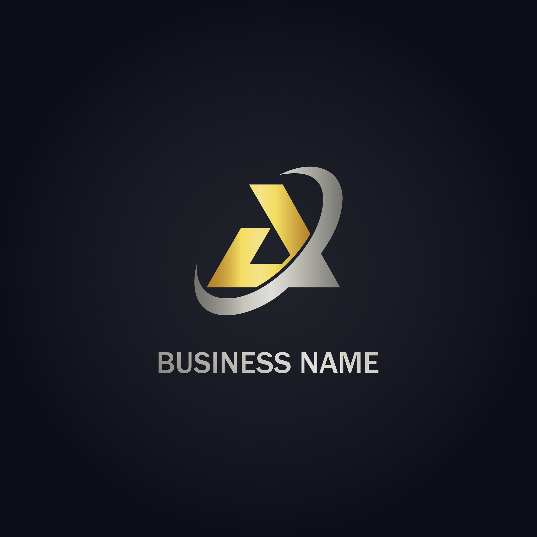 a initial gold logo