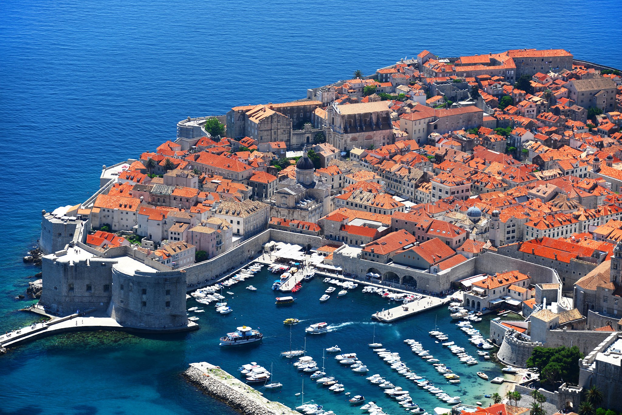 aerial view of dubrovnik, croatia