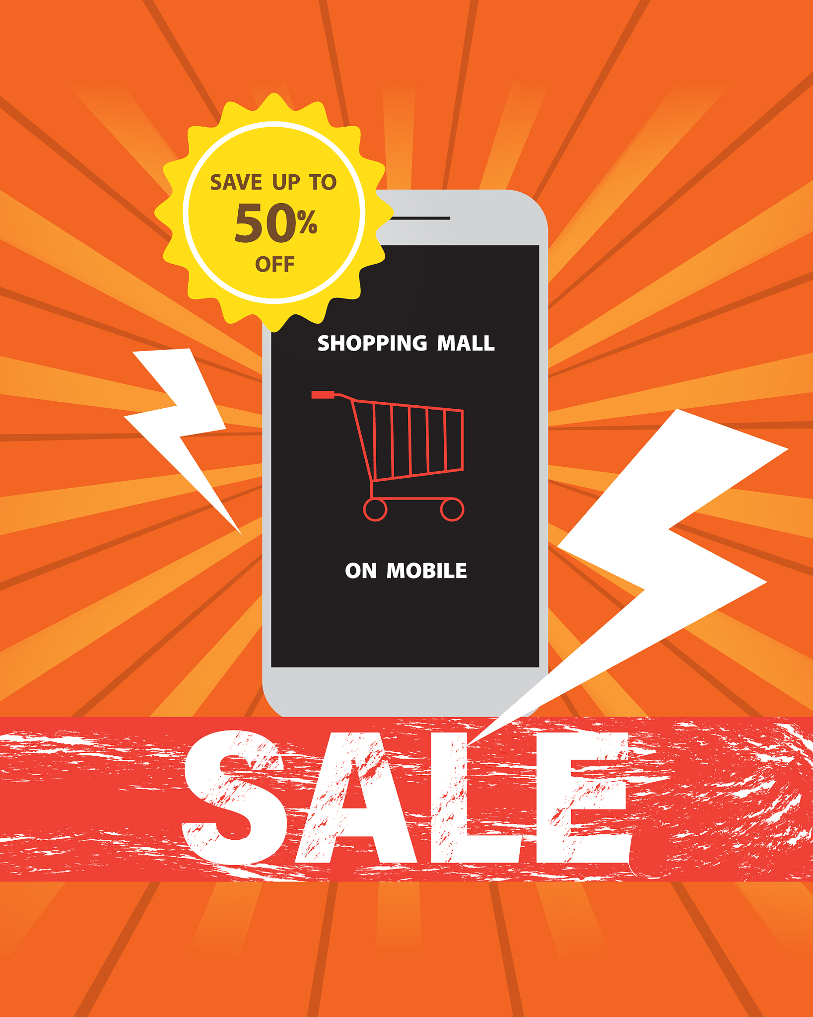 online shopping mall on mobile at discount sale